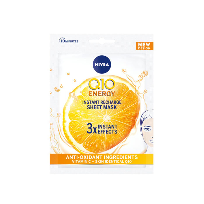 Vitamin C Anti-Fatigue Facial Mask - 0.6. Fl oz